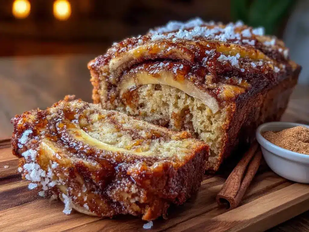 cozy churro banana bread - featured image