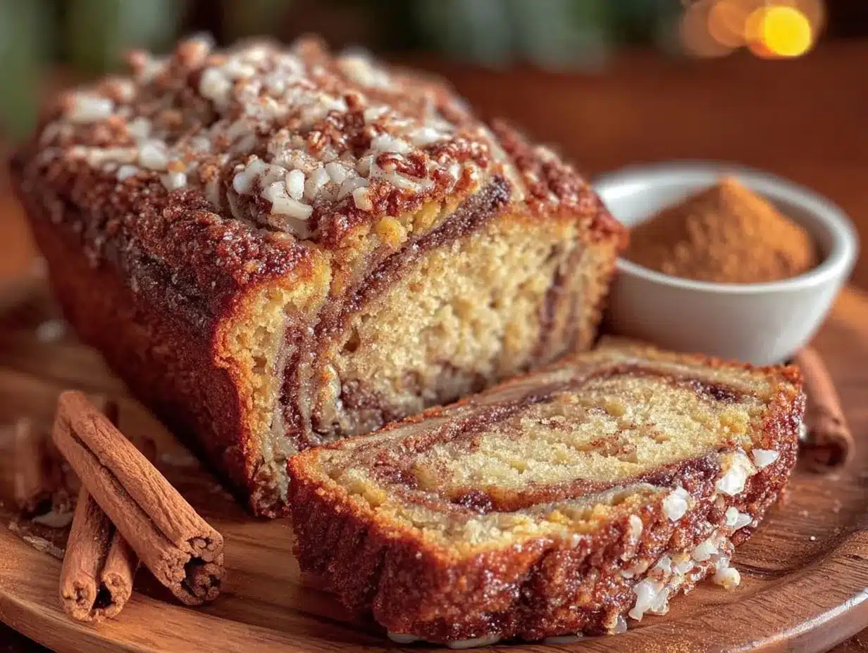 cozy churro banana bread preparation steps