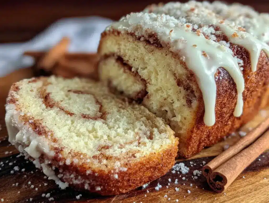 cozy cinnamon roll bread - featured image