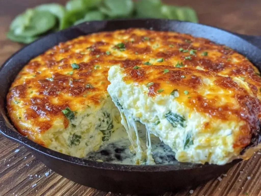 creamy baked spinach artichoke dip - featured image