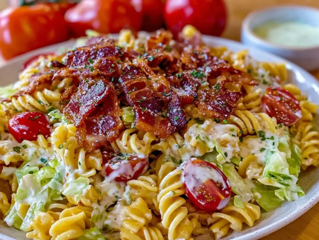 creamy BLT pasta salad - featured image