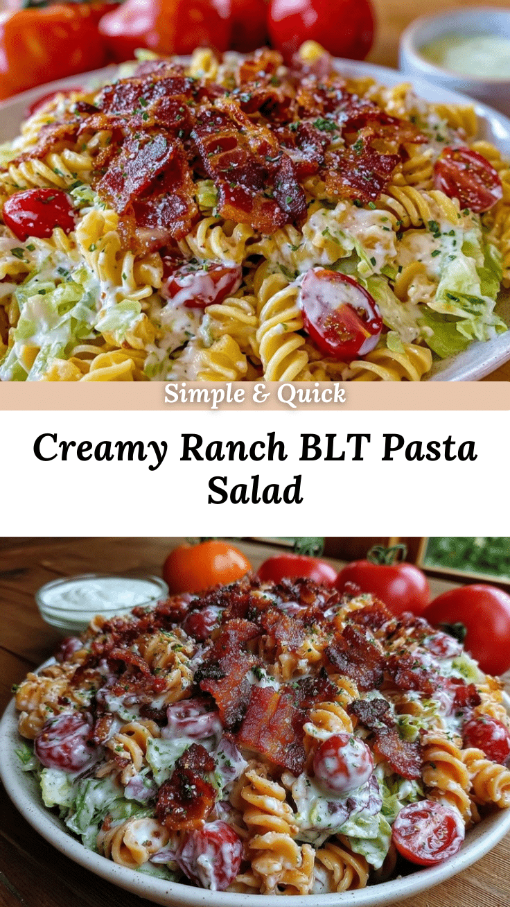 creamy BLT pasta salad recipe