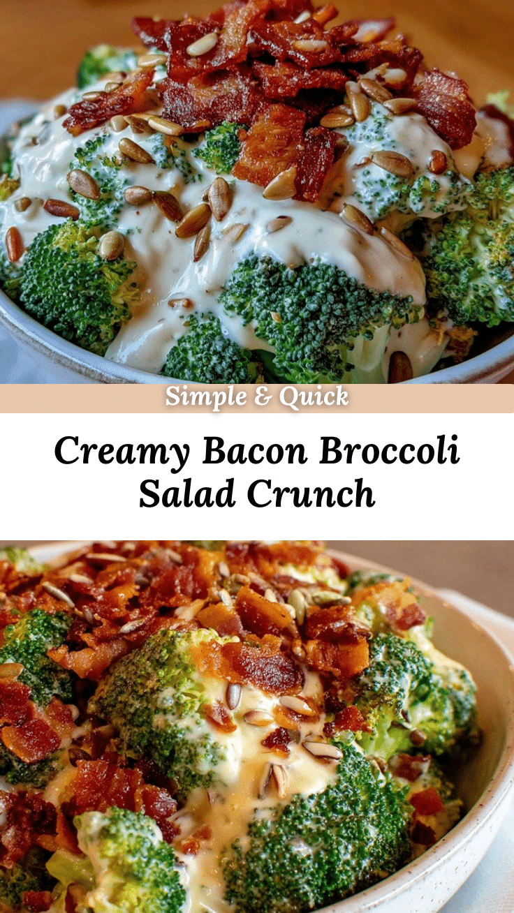 creamy broccoli salad with bacon recipe