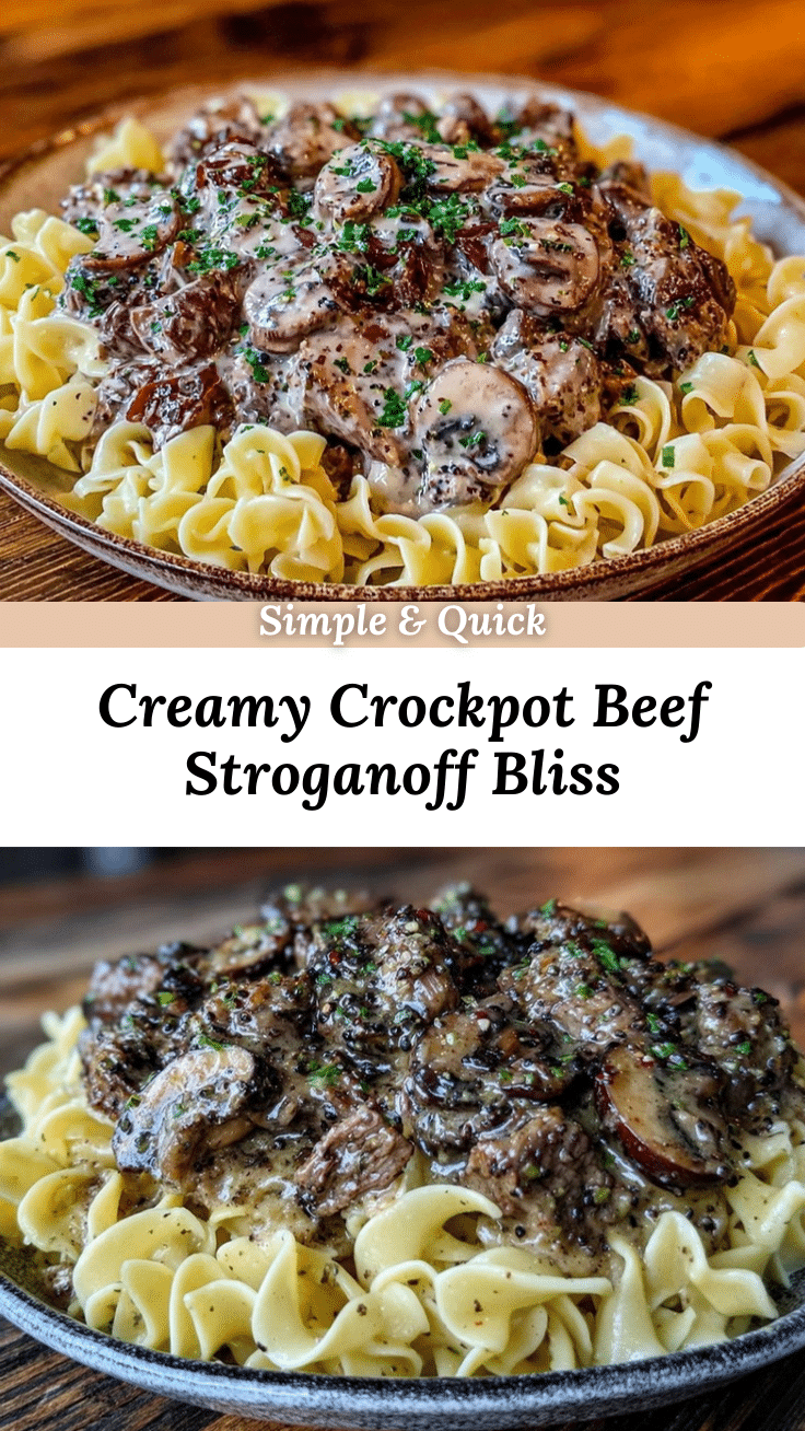 creamy crockpot beef stroganoff recipe