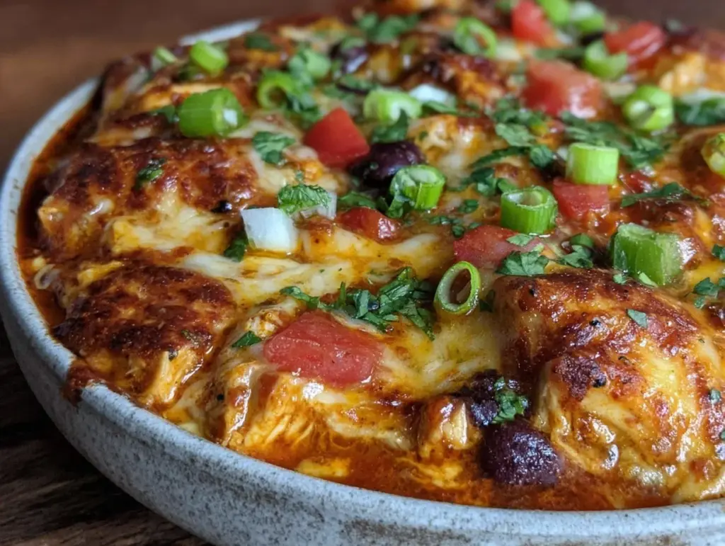creamy crockpot chicken enchilada soup - featured image