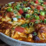 creamy crockpot chicken enchilada soup - featured image