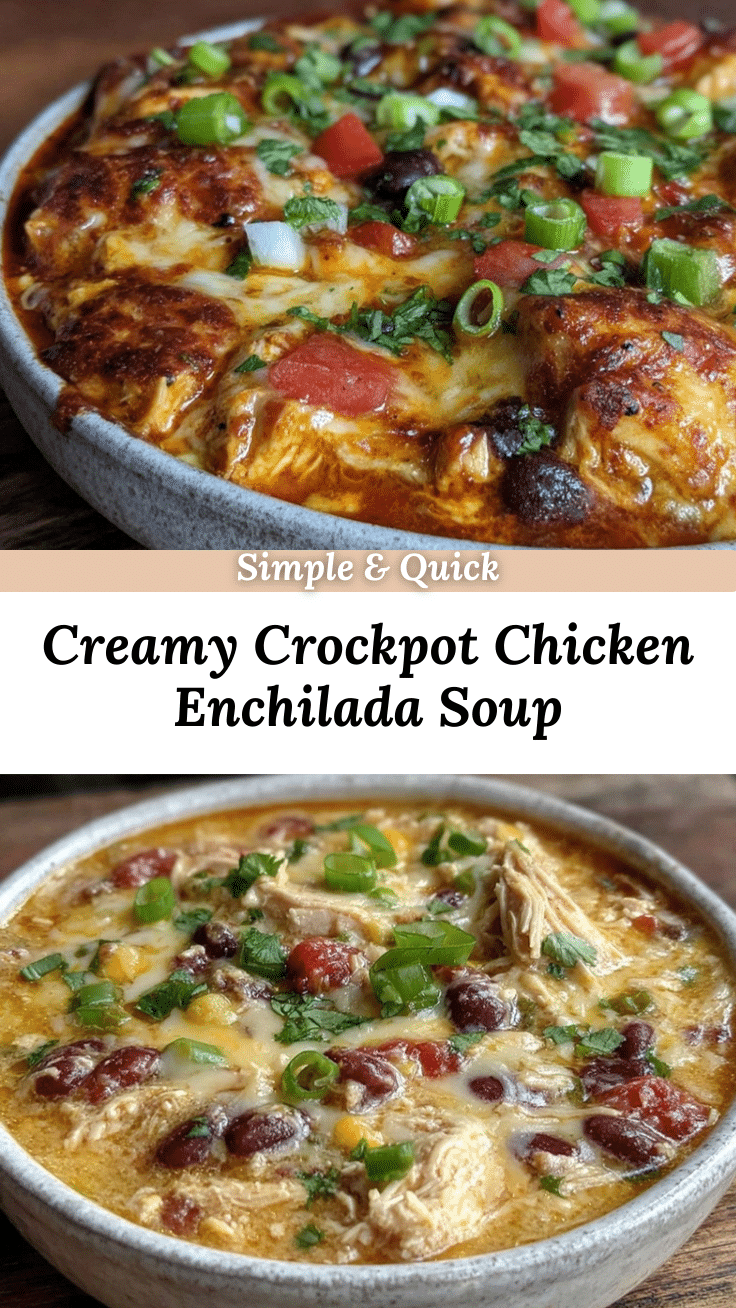 creamy crockpot chicken enchilada soup recipe