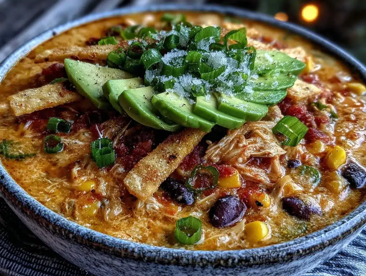 creamy crockpot chicken tortilla soup preparation steps