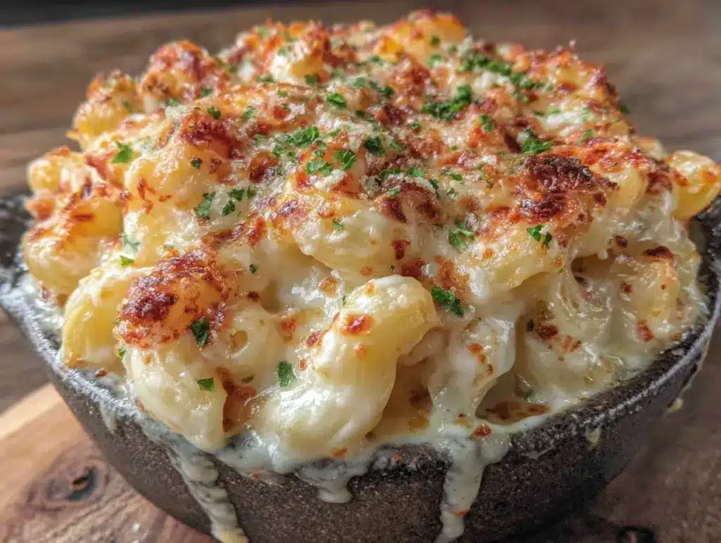 creamy crockpot mac and cheese - featured image