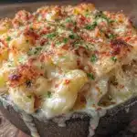 creamy crockpot mac and cheese - featured image