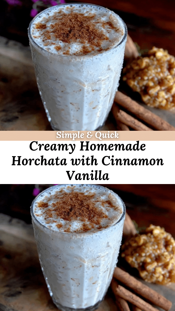 creamy homemade horchata recipe