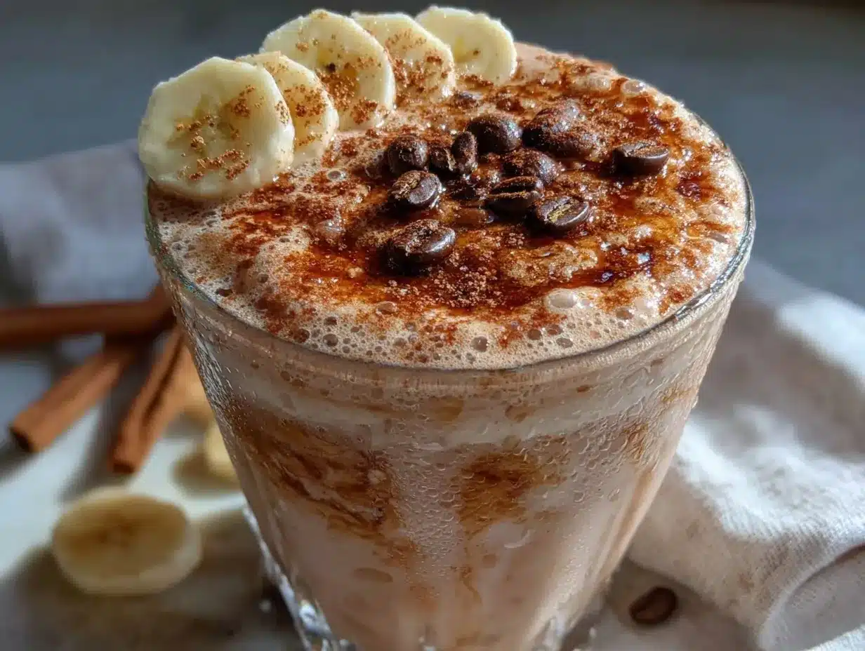 creamy iced protein coffee shake preparation steps