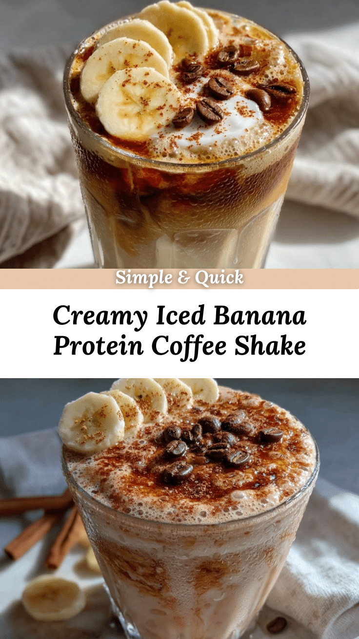 creamy iced protein coffee shake recipe