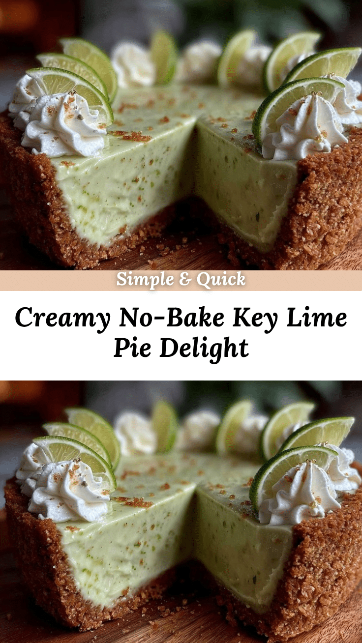 creamy no-bake key lime pie recipe