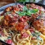 creamy one-pan marry me chicken pasta - featured image