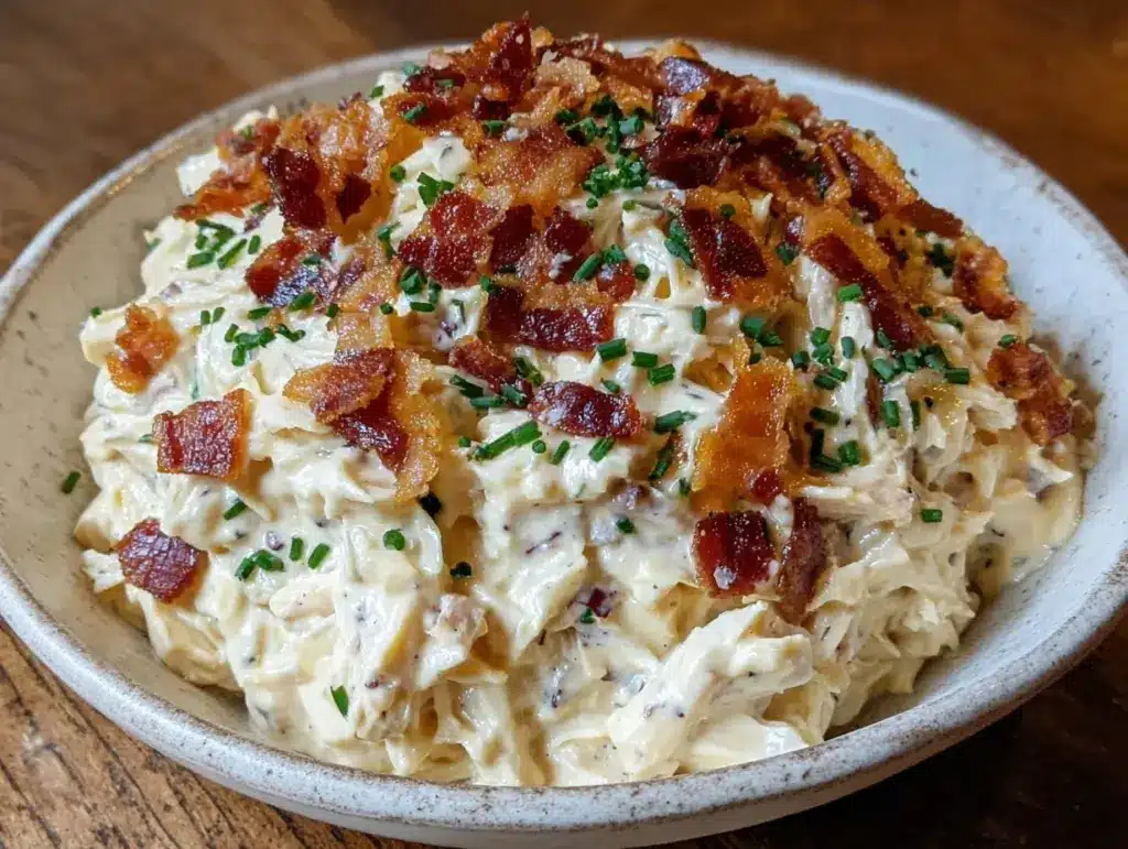 creamy slow cooker crack chicken - featured image