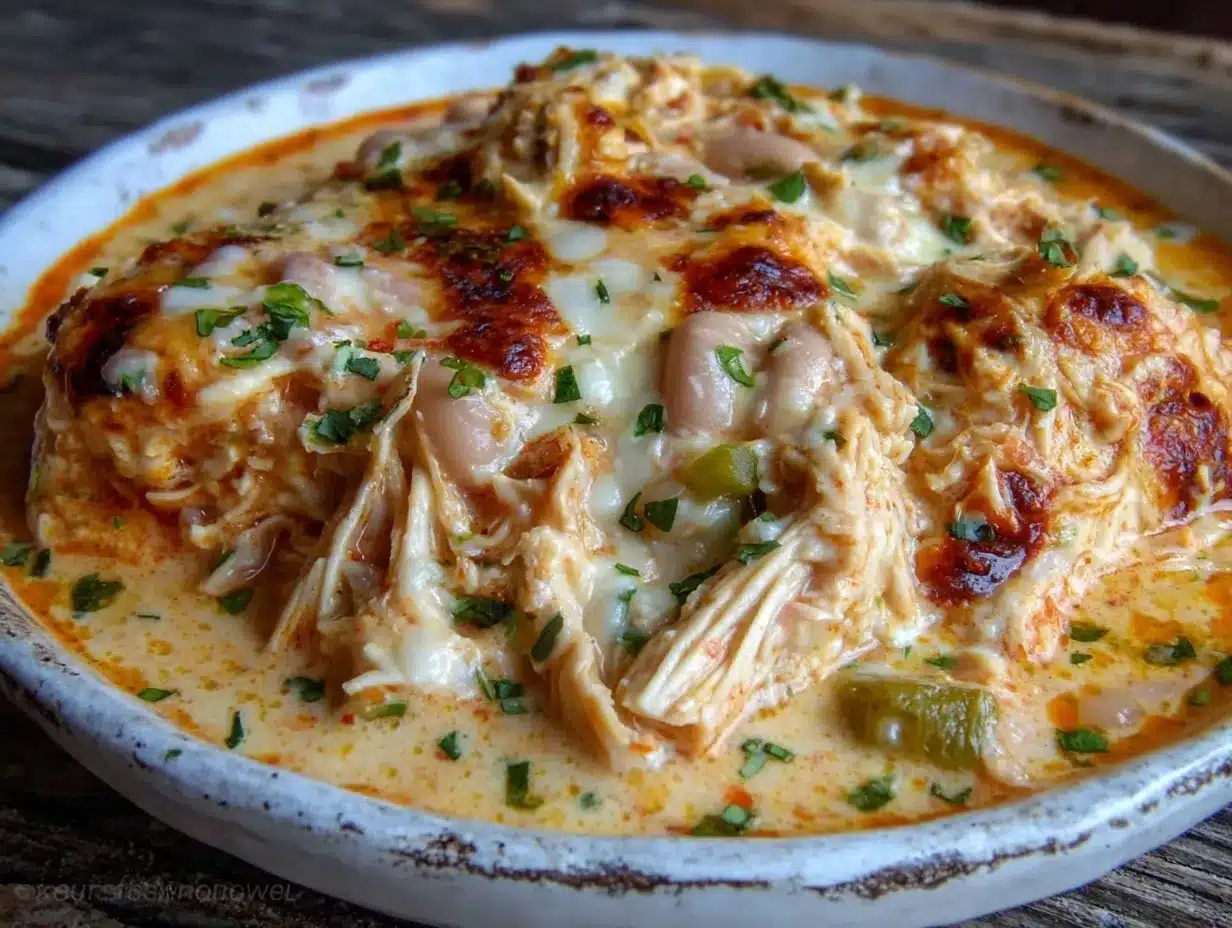 creamy slow cooker white chicken chili preparation steps