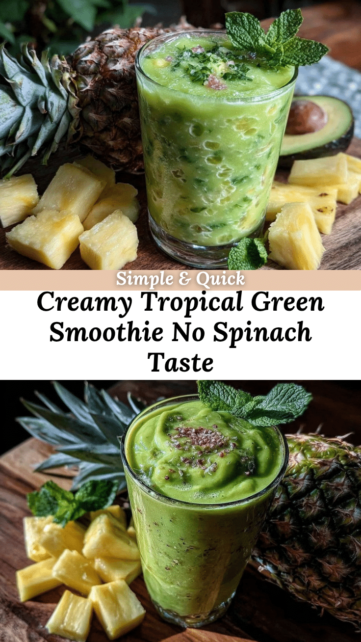 creamy tropical green smoothie recipe