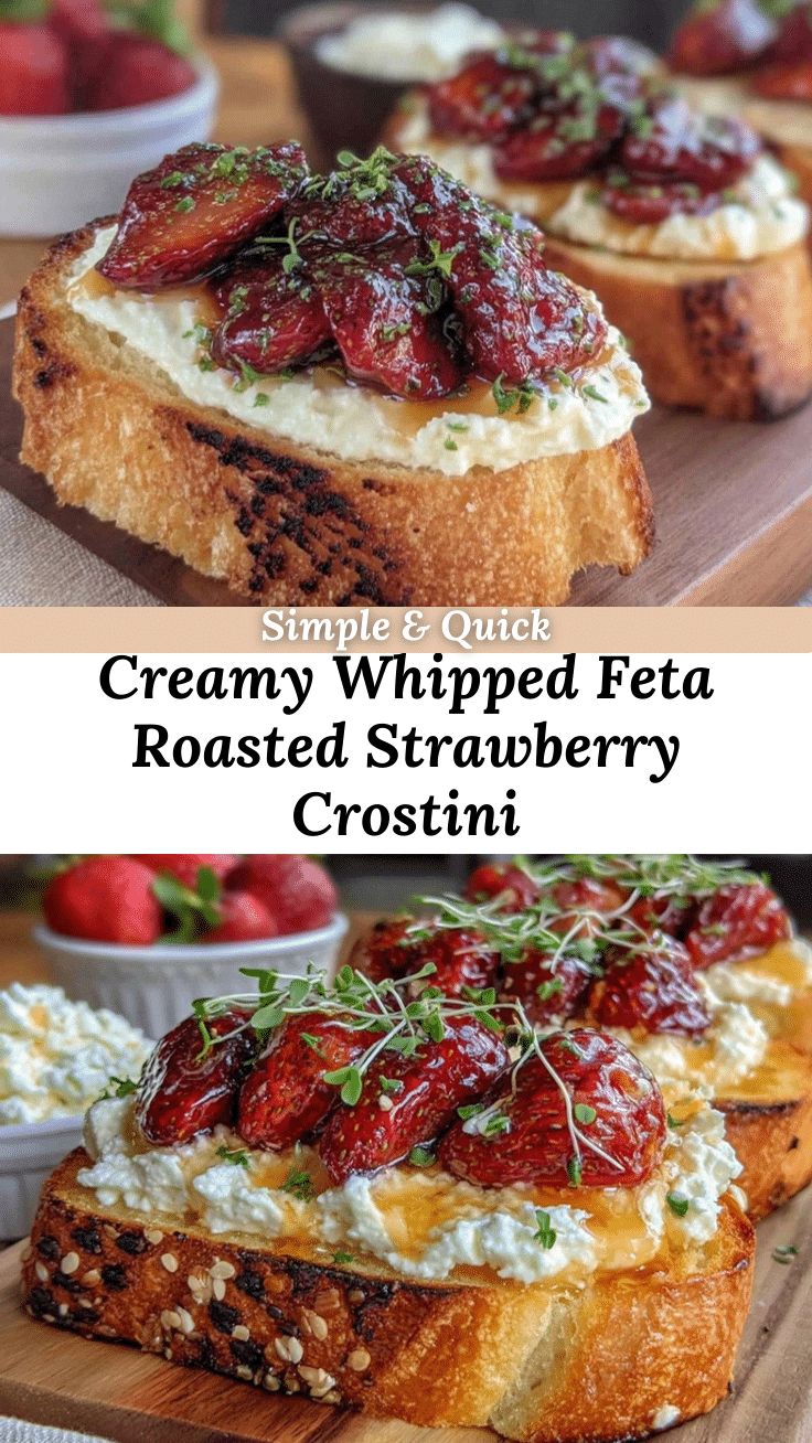 creamy whipped feta crostini recipe