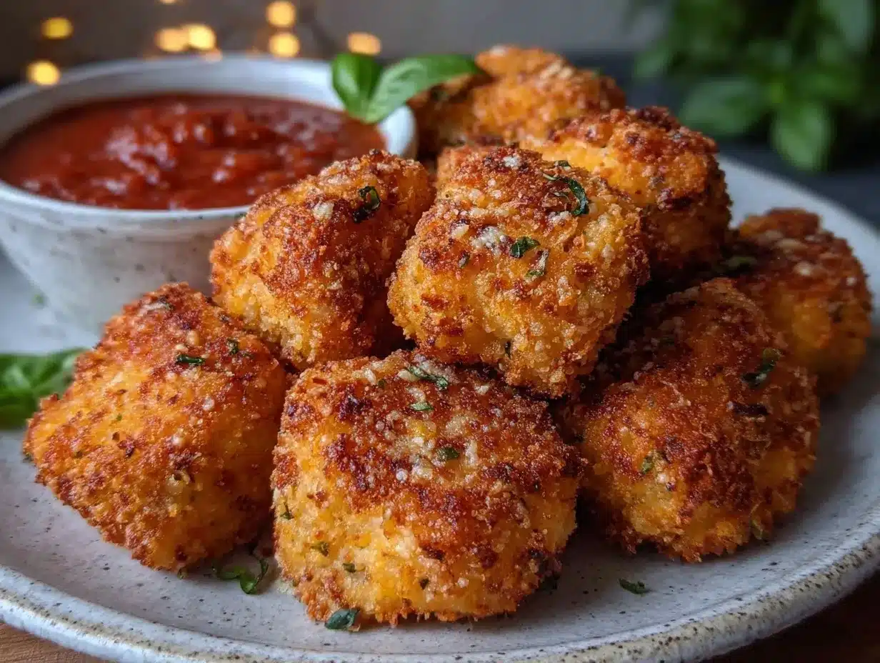 crispy air fryer chicken parmesan bites preparation steps