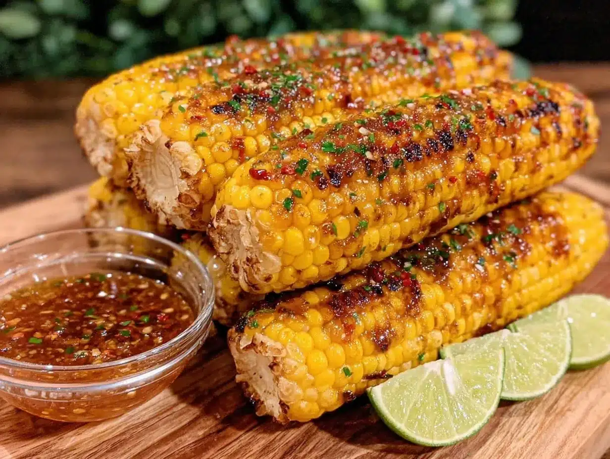 crispy air fryer corn on the cob preparation steps