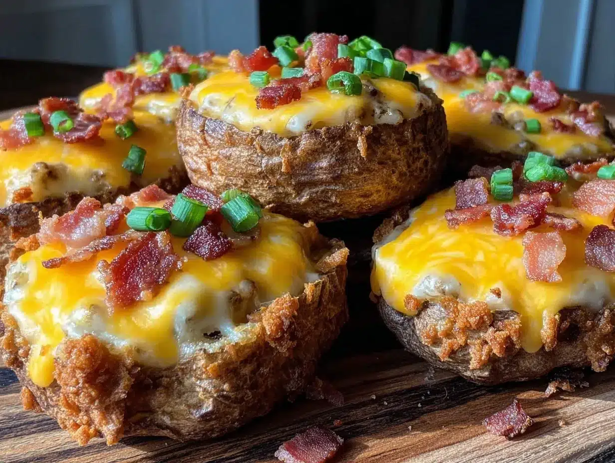 crispy air fryer loaded potato skins preparation steps