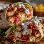 crispy chicken bacon ranch wraps - featured image