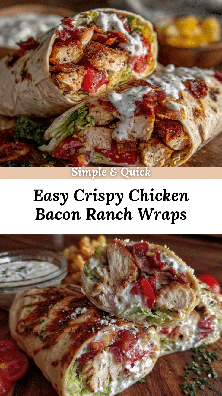 crispy chicken bacon ranch wraps recipe