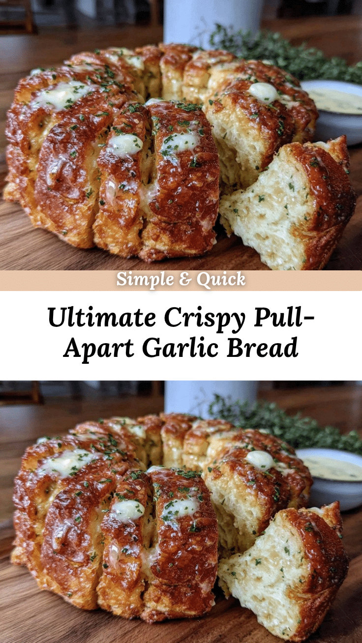 crispy pull-apart garlic bread recipe