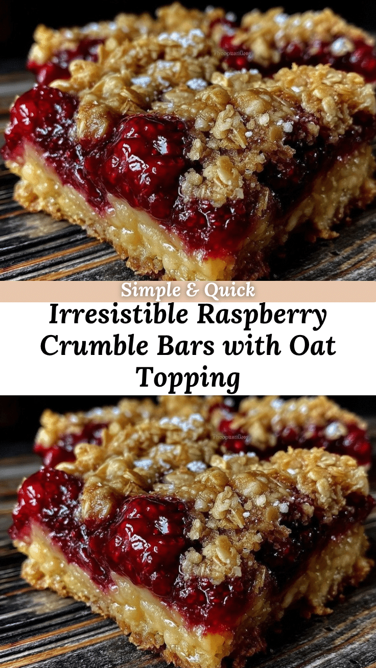 crispy raspberry crumble bars recipe