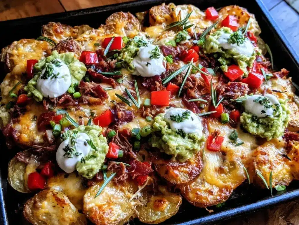 crispy sheet pan loaded irish nacho board - featured image