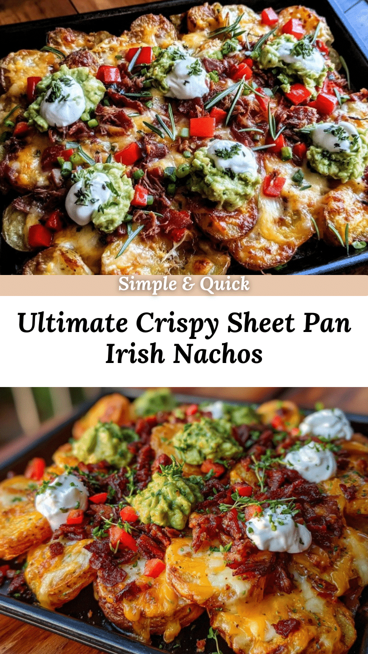 crispy sheet pan loaded irish nacho board recipe