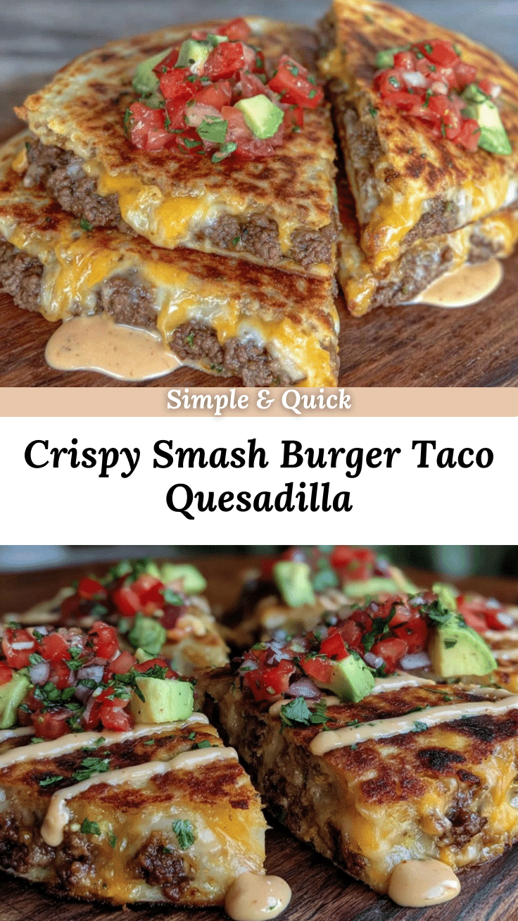 crispy smash burger taco quesadilla recipe