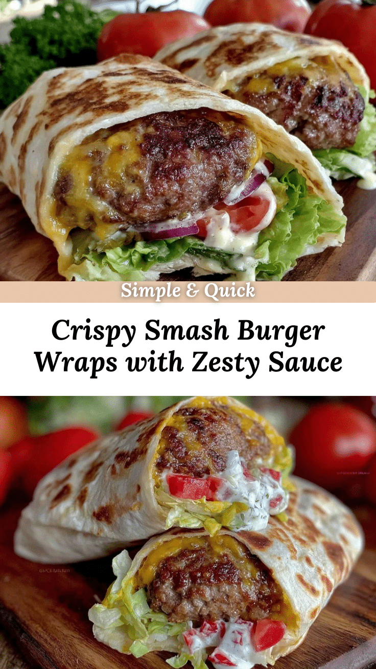 crispy smash burger wraps recipe