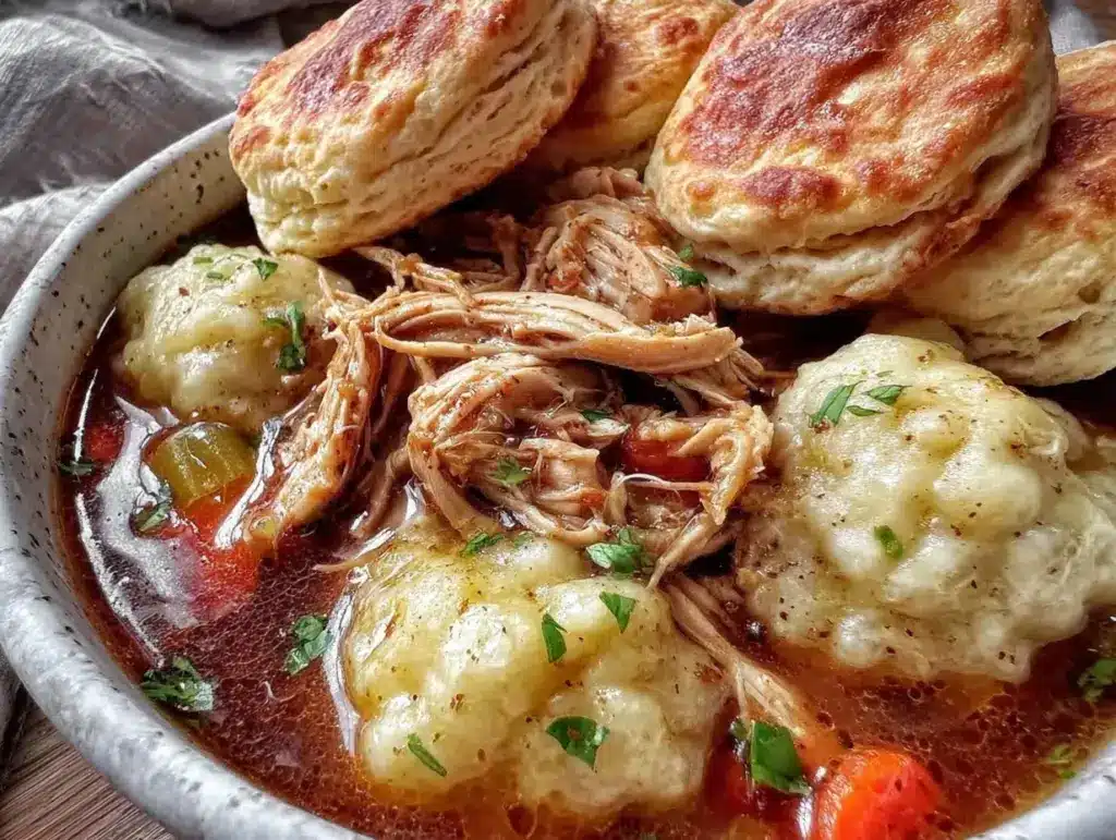 crockpot chicken and dumpling soup - featured image