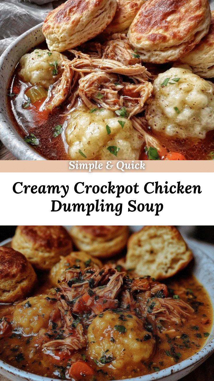 crockpot chicken and dumpling soup recipe