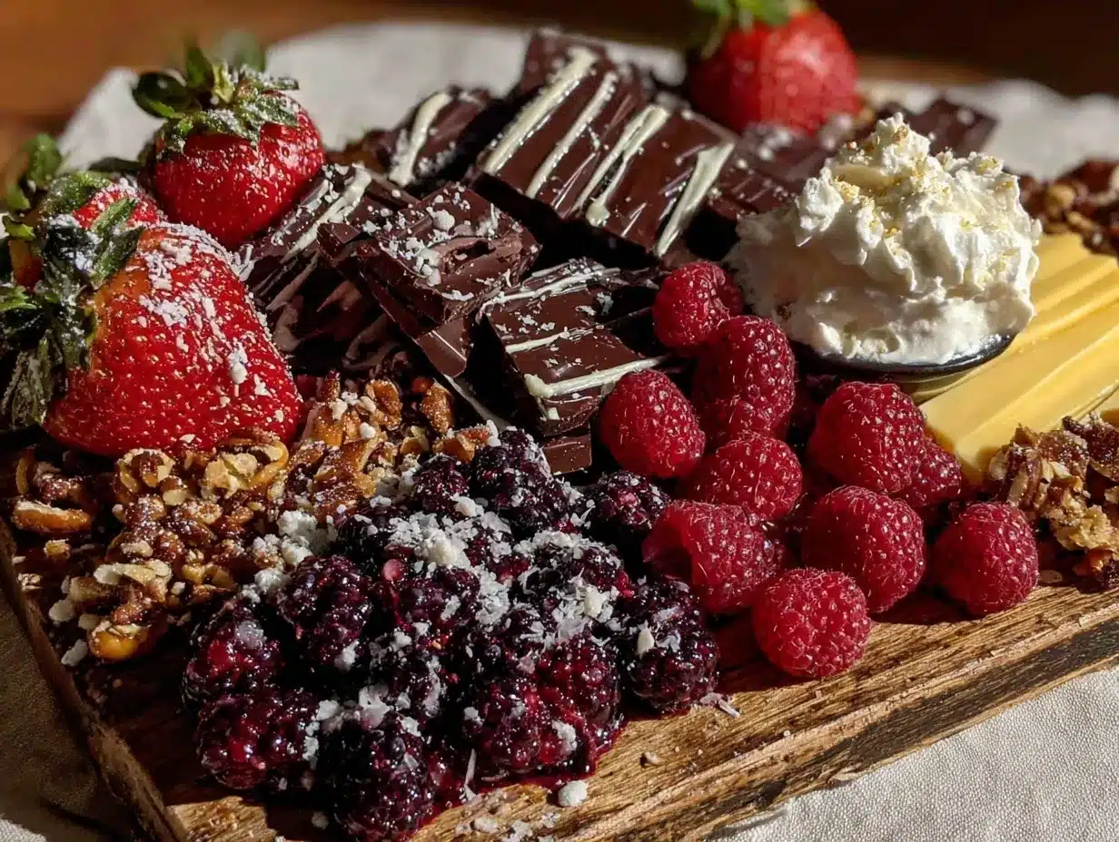 dessert charcuterie board preparation steps