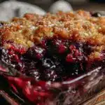easy blueberry dump cake - featured image