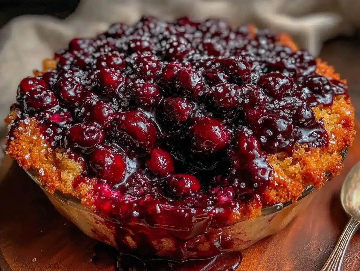 easy blueberry dump cake preparation steps