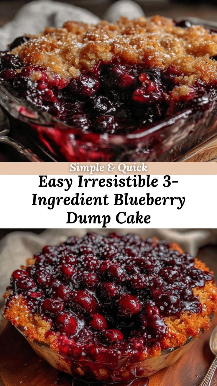 easy blueberry dump cake recipe