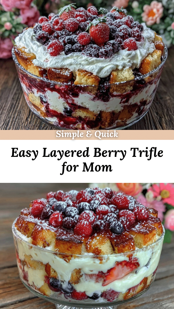 Easy Layered Berry Trifle recipe