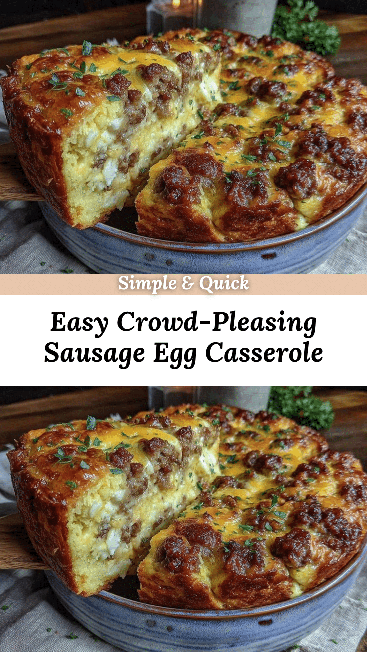 easy sausage and egg breakfast casserole recipe