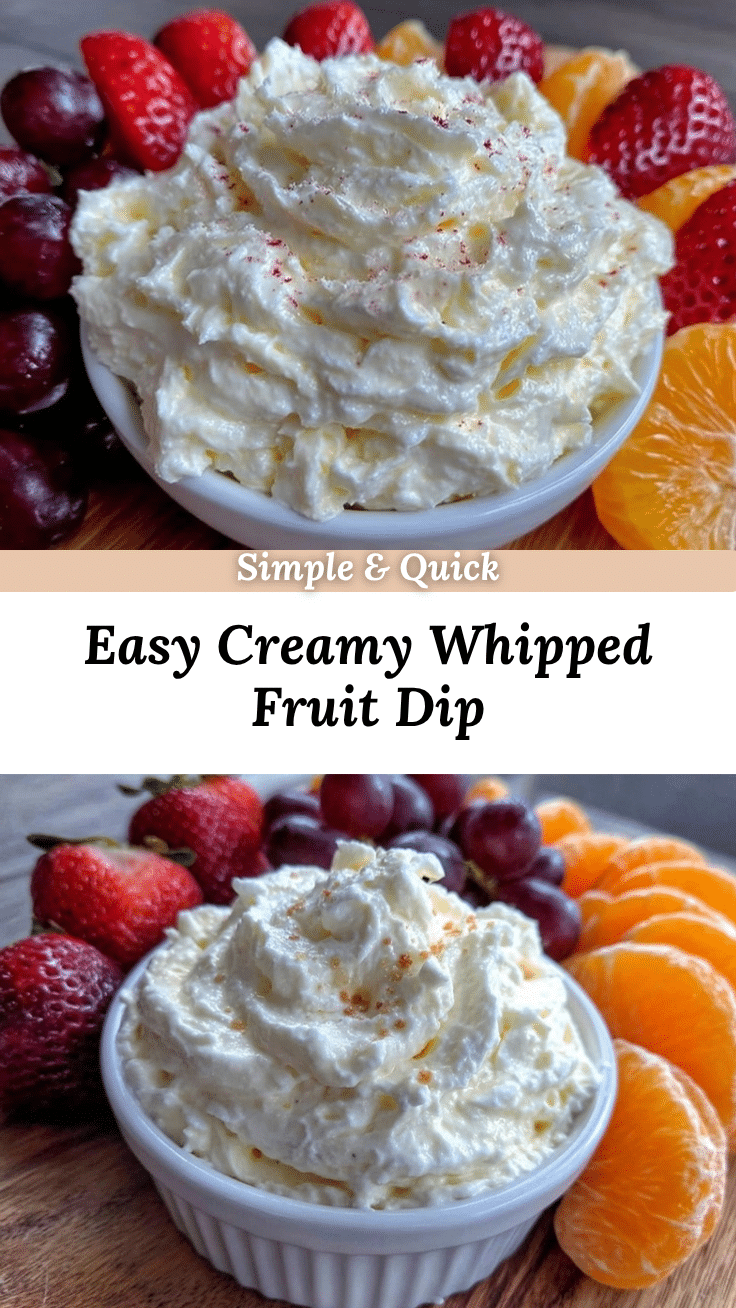 easy whipped cream cheese fruit dip recipe