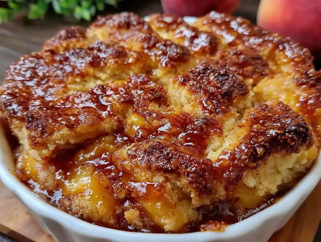 fresh peach cobbler preparation steps