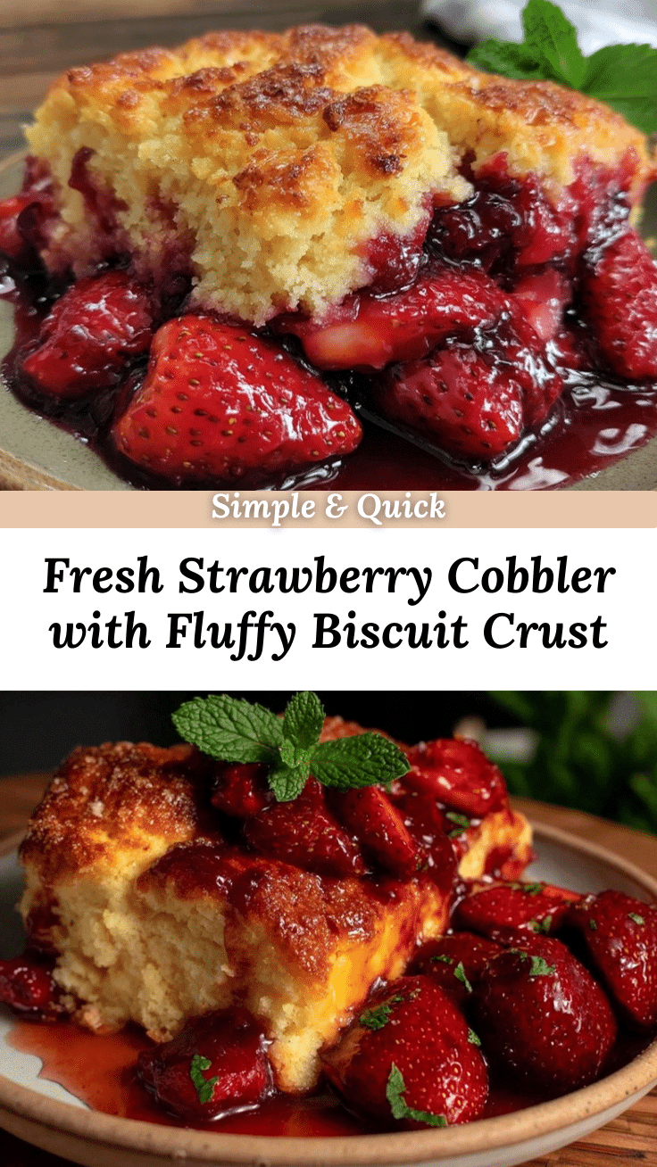 fresh strawberry cobbler recipe