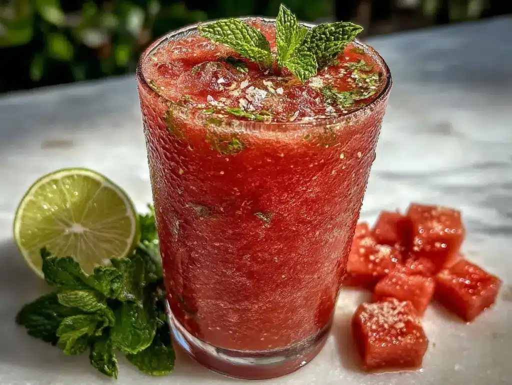 fresh watermelon mint agua fresca - featured image