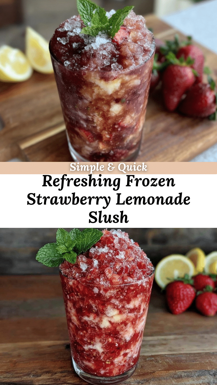 frozen strawberry lemonade slush recipe
