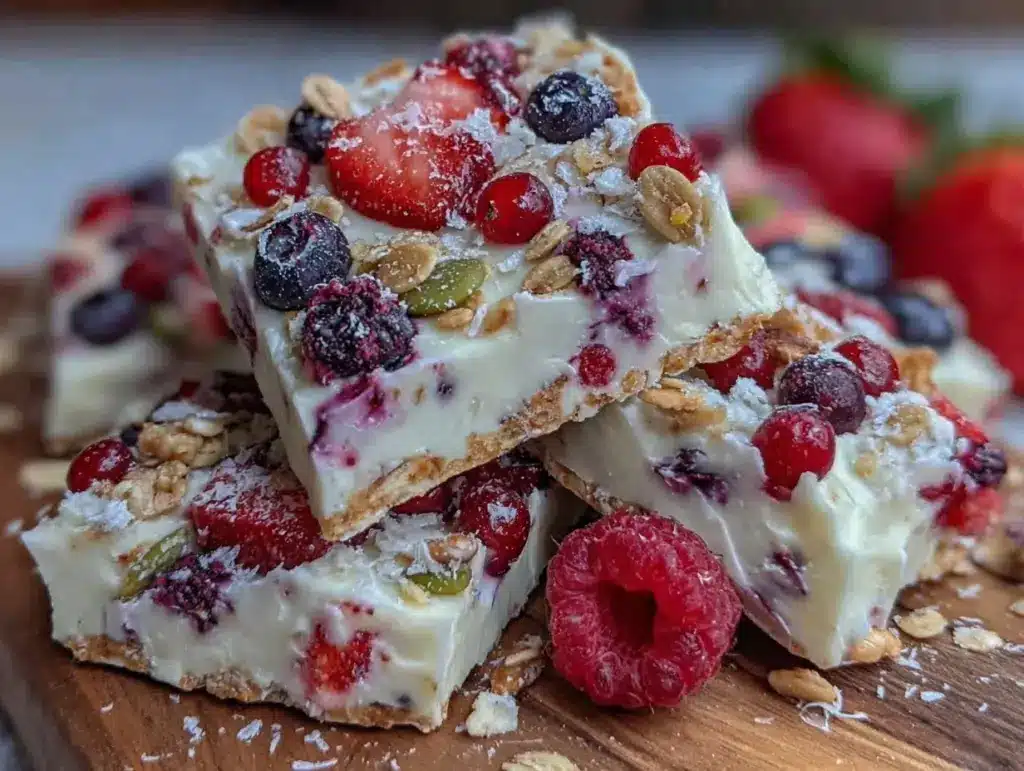 frozen yogurt bark - featured image