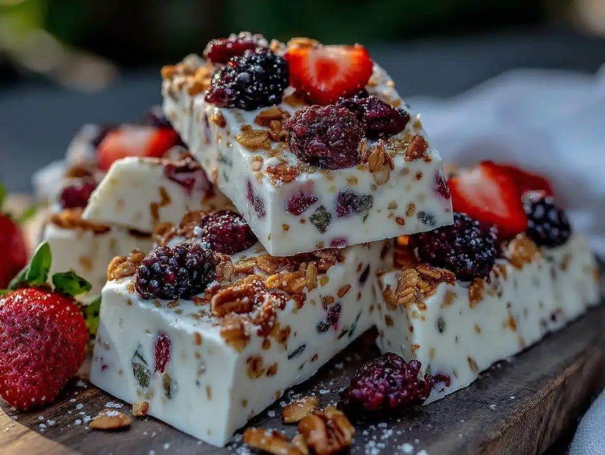 frozen yogurt bark preparation steps