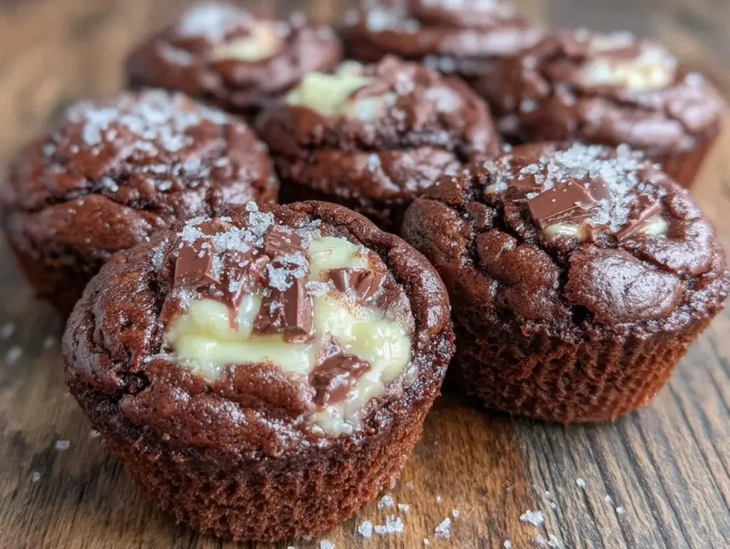 fudgy triple chocolate brownie bites - featured image